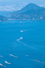 瀬戸内海に浮かぶ江田島