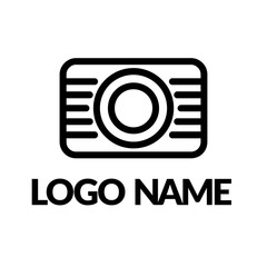 camera logo vector icon illustration
