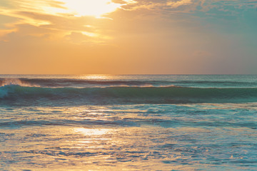 Exotic blue tropical ocean / sea tropical scenery.