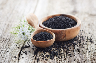 Black cumin with flower