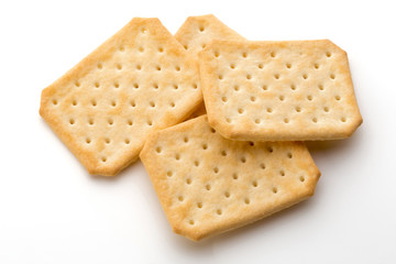 Toast bread isolated on the white background.