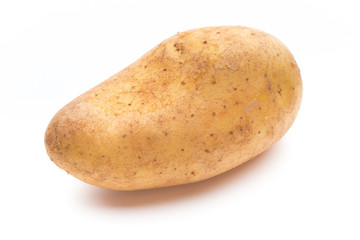 New potato isolated on the white background.