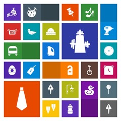 Modern, simple, colorful vector icon set with finance, label, sky, money, notification, hotel, wildlife, drill, bus, exclamation, cd, watch, time, can, energy, mark, privacy, animal, nature, tie icons