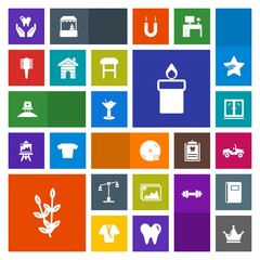 Modern, simple, colorful vector icon set with dental, wax, health, royal, car, spaceship, disk, king, space, dvd, plant, cd, alcohol, picture, astronaut, interior, disc, healthy, furniture, fire icons