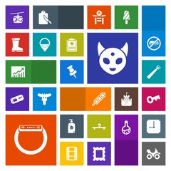 Modern, simple, colorful vector icon set with sign, meat, business, quad, fork, extreme, alien, footwear, train, sky, fiction, ufo, map, barbecue, trend, blue, time, style, dinner, hanger, rail icons