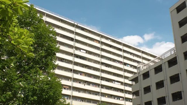 TAKASHIMADAIRA,  TOKYO,  JAPAN - CIRCA MAY 2018 : Scenery of RESIDENTIAL APARTMENT AREA around TAKASHIMADAIRA area in ITABASHI WARD.