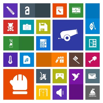 Modern, simple, colorful vector icon set with send, business, cabinet, photography, scale, finance, wind, play, toy, folder, weapon, gun, warm, teddy, accounting, spray, construction, calculator icons