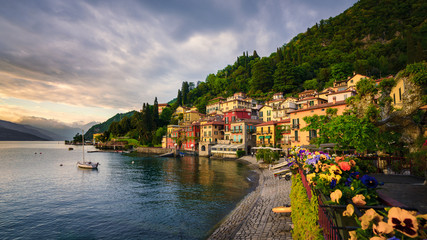 Fototapeta premium Beautiful town of Varenna, Lake Como, Italy
