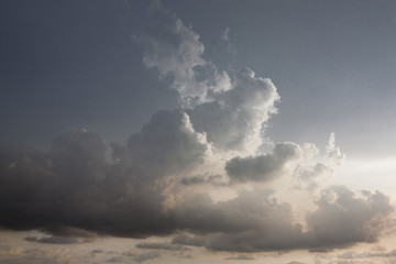 Obraz premium Landscape nature of white cloud on the sky.