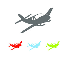 Private airplane icon