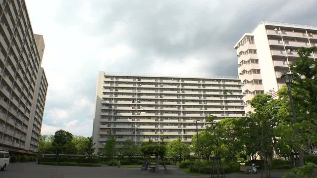 TAKASHIMADAIRA,  TOKYO,  JAPAN - CIRCA MAY 2018 : Scenery of RESIDENTIAL APARTMENT AREA around TAKASHIMADAIRA area in ITABASHI WARD.