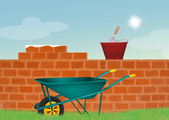 the tools of bricklayer