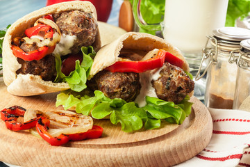 Tasty kofta kebab