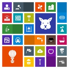 Modern, simple, colorful vector icon set with research, wine, vacation, mountain, bathroom, spaceship, wind, nature, landscape, astronaut, transport, toilet, bed, helicopter, space, drink, red icons