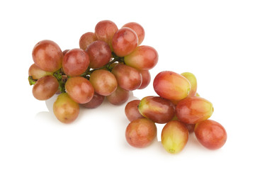 grapes red. ripe fresh. water drop isolated on white background