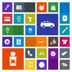 Modern, simple, colorful vector icon set with pan, left, wine, planet, ink, food, electricity, flashlight, direction, lamp, cooking, shirt, space, fashion, love, alcohol, machine, scan, bird icons