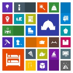 Modern, simple, colorful vector icon set with dessert, lunch, skating, new, construction, caffeine, pie, espresso, fashion, home, clothing, pizza, celebration, sport, cafe, outdoor, food, fun icons