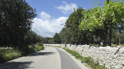 driving to  Modica in the province of Ragusa in Sicily, Italy