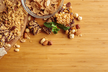 Healthy breakfast on the table