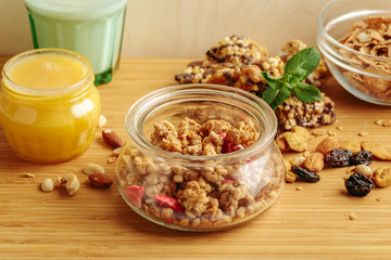 Healthy breakfast on the table