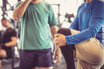 Obraz premium Conversation and exercise.