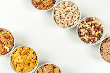 Healthy diet breakfast ingredients