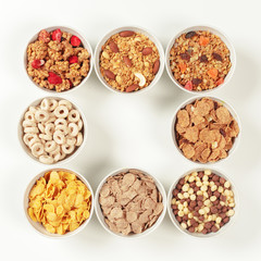 Healthy diet breakfast ingredients