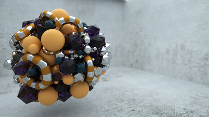 3D Abstract Graphics Background