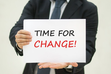 Obraz premium Time for change