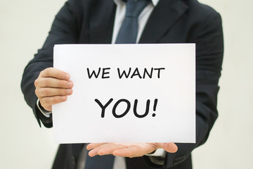 Obraz premium We want you