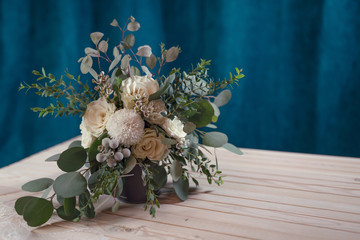 Beautiful modern wedding bouquet