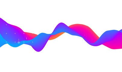 Abstract wavy pattern. Background for design. Vector Illustration for banner, flyer, book cover, poster.