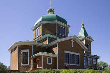 Orthodox church on a background of nature, church, cathedral