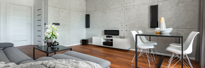 Living room with table