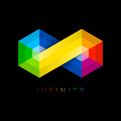 Obraz premium Infinity symbol. Limitless sign.