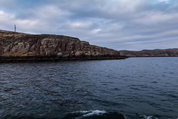 Fototapeta na wymiar Cape Dolgiy, Teriberka, Kola Peninsula, Russia
