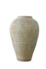 empty pot isolated on white background