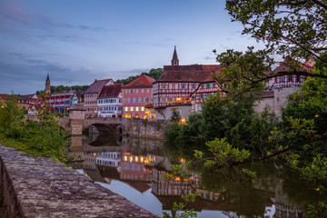 Altstadt von Schw&auml;bisch Hall in Schwaben Hohenlohe