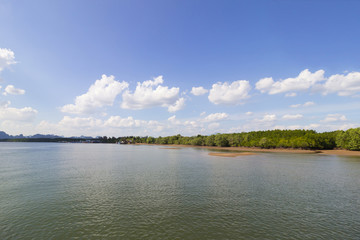 andaman sea coastline and mangrove