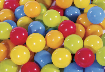 colorful balls in the ball pool