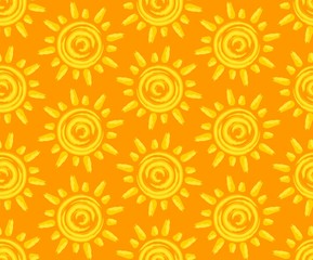 Seamless background with sun.