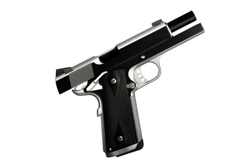 1911 pistol metal handgun professional isolated
