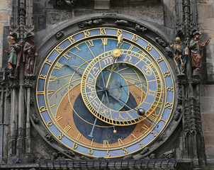 Prague Astronomical Clock In the clock face there are also the z