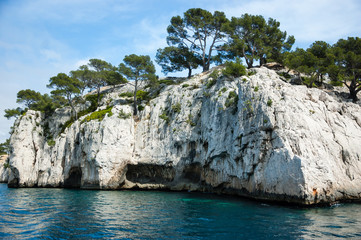 Calanques national park of Cassis (near Marseilles in Provence, France).