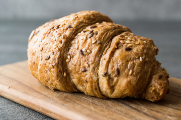 Whole Grain Gluten Free Rye Croissants with Kernel Seeds