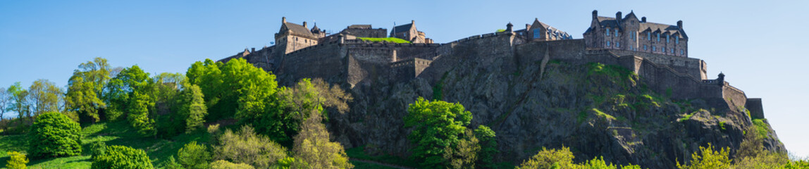 Fototapeta na wymiar Panorama der Burg von Edinburgh/Schottland