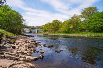 Fototapeta na wymiar Der Fluss Tummel im schottischen Hochland