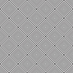 Vector Seamless Black And White Lines Pattern Abstract Background.