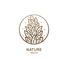 Tropical plant logo