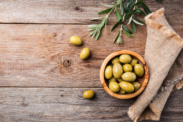 Fresh olives in a bowl